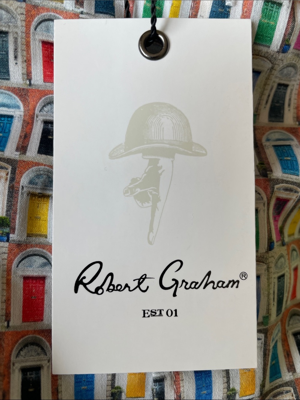 Robert Graham Short Sleeve Doorways Print Shirt - Picture 2 of 3